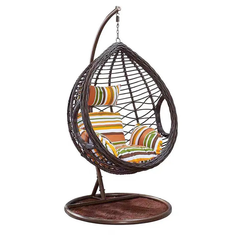 Indoor Balcony Yard Bird's Nest Hanging Basket Outdoor Internet celebrity Blue Swing Rattan Hanging Single Hammock