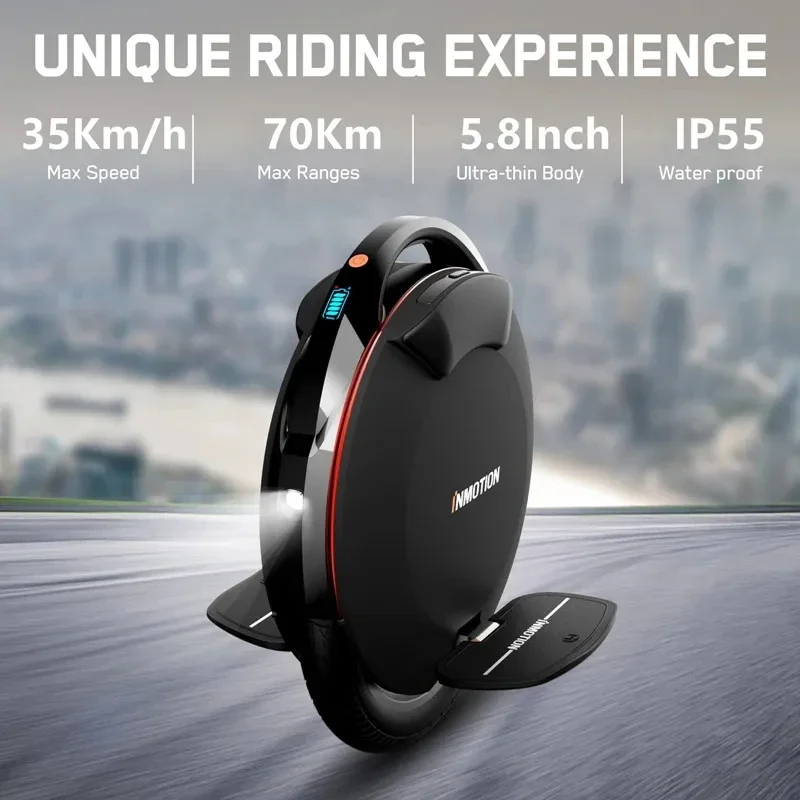 Presale INMOTION V8S Unicycle 1000W Motor 35km/h Top Speed EUC E-wheel 72V 728Wh Battery 70km Range Smart Self Balance wheel