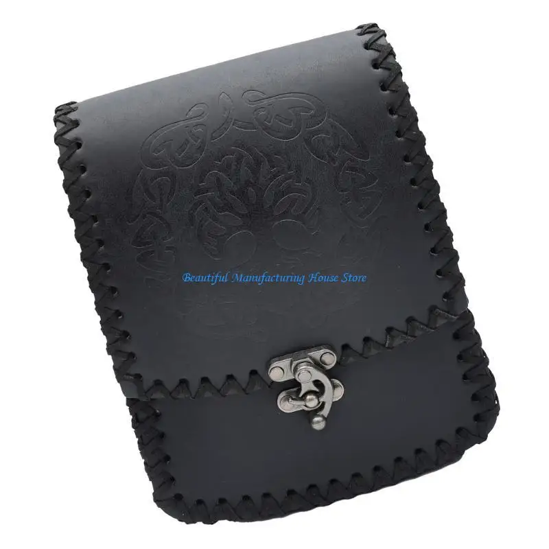 

E56A Belt Bag PU Leather Belt Change Purse Small Wallet for Men