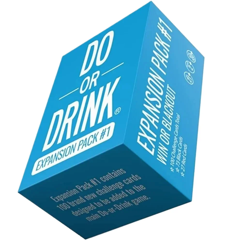 Do Or Drink Card Game Expansion Pack #1 Party Game Hilarious Dares For College