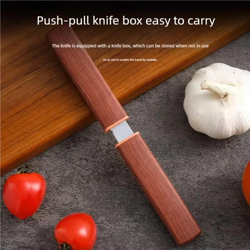 Dragon And Phoenix Double Knife Fruit Knife ,Mandarin Duck Double Knife, New Net Red Knife Sharp Portable Outdoor Melon And Frui image 3