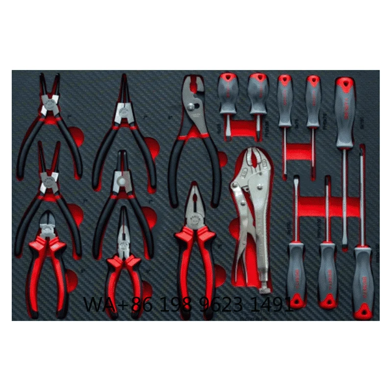 Durable  Aluminium Hand Tools, Storage Cabinet Trolley, All-in-one Gear for Car Workshop Mechanical Repair Service