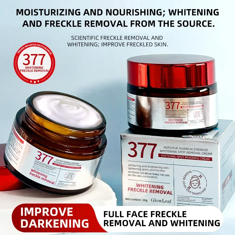 377 Niacinamide Crema viso schiarente Idratazione Glow Booster Pelle opaca, Crema idratante non grassa Cura delle macchie scure Rilassamento del viso