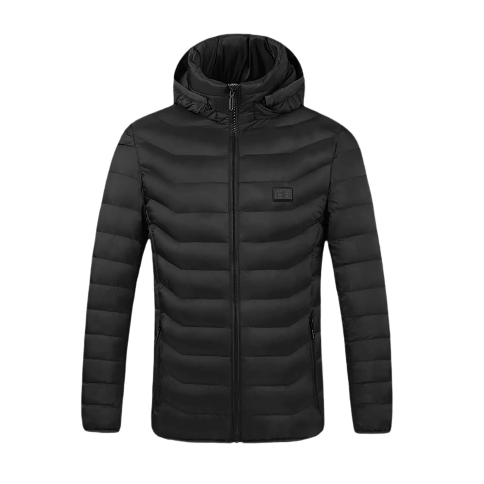 

Winter Thermal Heated Jacket Men Portable Heating Warm Coat Nylon Polyester Overcoat for Skiing Camping and Outdoor Activities