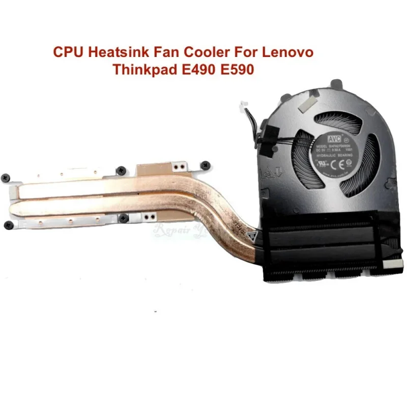 For Lenovo Thinkpad E490 E590 Radiator 02DL823 02DL824 02DL825 CPU Fan Cooler