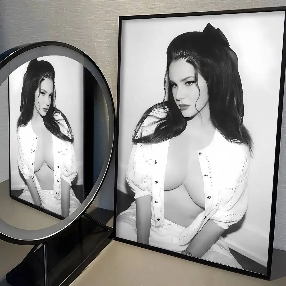 Sänger L-Lana Del Rey Poster Hochwertiger Druck Home Decor Wandkunst Wandbild Zimmer Bar Dekoration