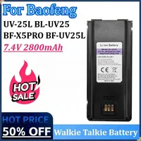 New 7.4V 2800mAh Walkie Talkie Battery for Baofeng UV-25L Type-C Charge BL-UV25 for BF-UV25L Portable Two Way Radios Battery