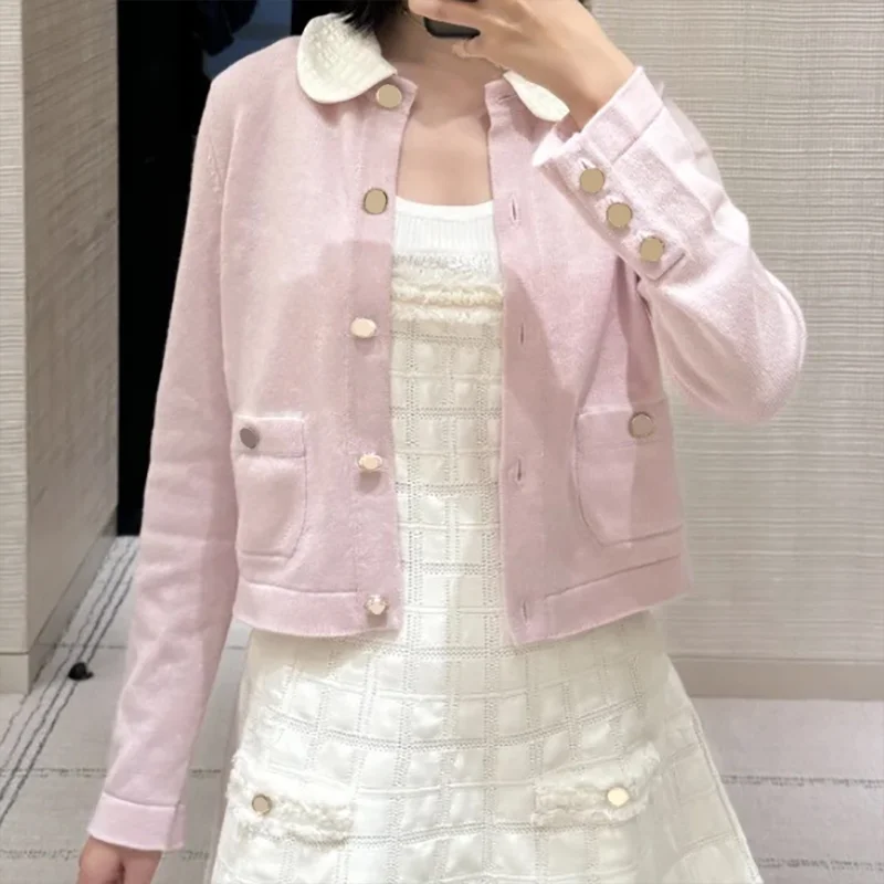 

Высококачественный разноцветный женский кардиган, свитер с карманами, женская осенняя одежда, верхняя одежда 251107143