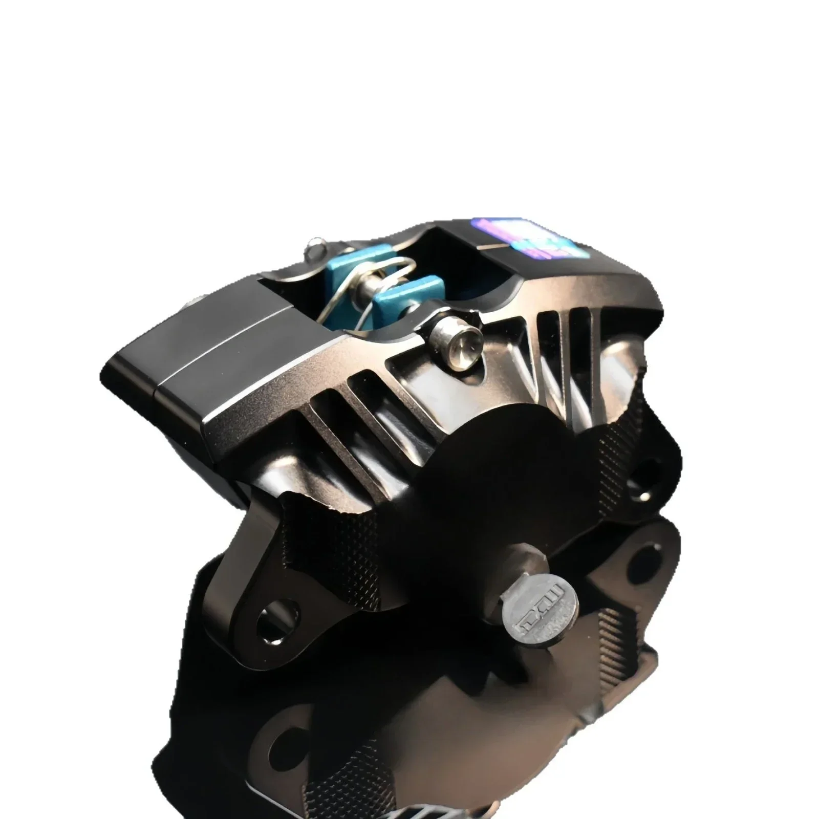 Brake caliper opposite double aluminum piston 84MM lock point with heat dissipation strip