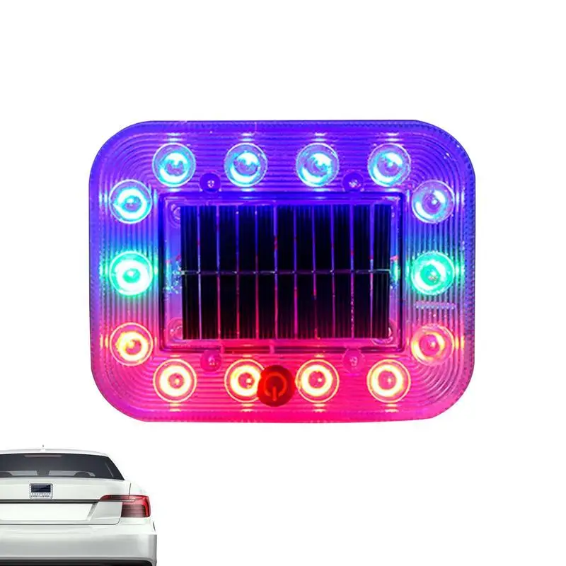 

Car Solar Flashing LED Warning Lights Universal Adjustable Automotive Parking Lamp Rearing Warning Light Car Styling Accessories