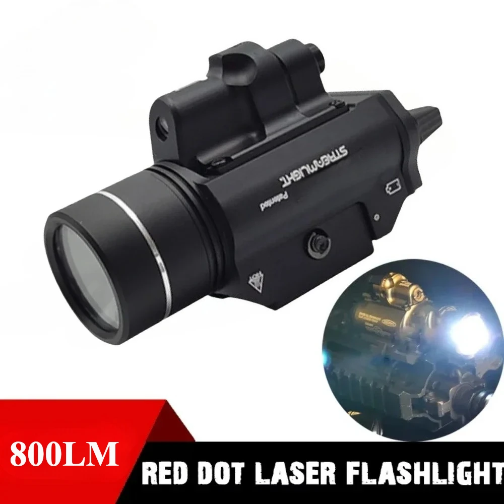 TL-1 Taktische LED-Taschenlampe, Mini-Pistolenlicht, 800 Lumen, Schnellspanner, Pistole, Outdoor-Jagdwaffe, Zubehör für 20-mm-Schiene