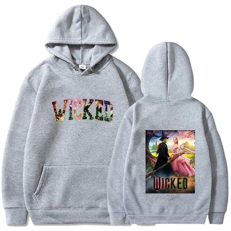 Aesthetic Wicked Fantasy Movie Graphic Hoodie 2024 Men/women Hoodies Harajuku Aesthetic Unisex Winter Fleece Pullover Sweatshirt
