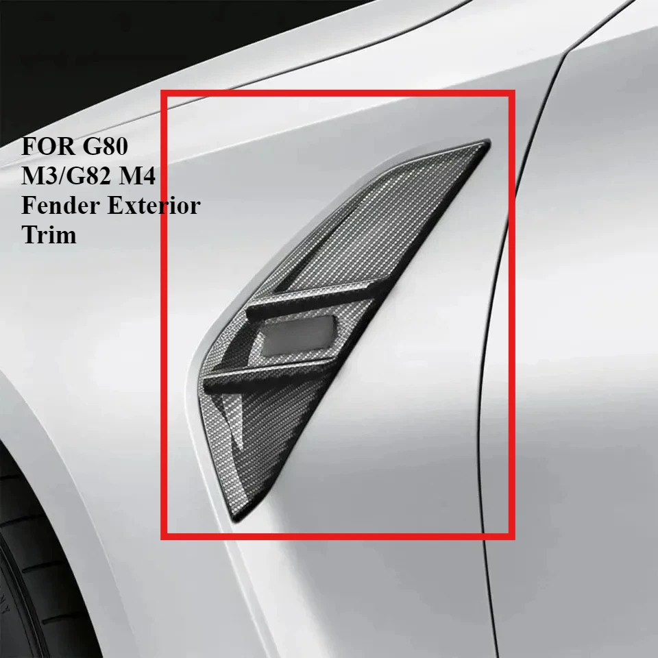 

Gloss-Finished FORBMW G80 M3/G82 M4 Fender Exterior Trim Dry Carbon Fiber 2022