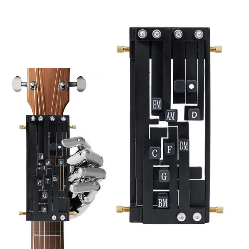 Pressa per accordi per chitarra Aiuto per chitarra Allenatore per accordi Strumento di apprendimento per principianti per chitarra Sistema di pratica per accordi per principianti