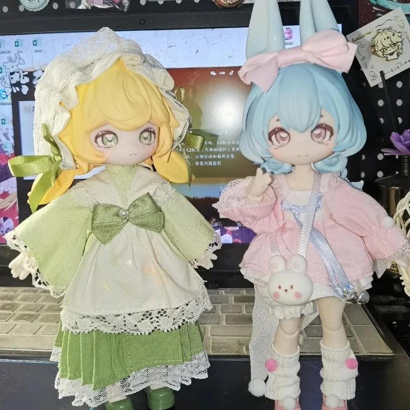 ジャンプムーンタイムウサギ BJD 人形 12 ポイント可動玩具グッズブラインドボックスギフトすべての年齢層向けの本物の食用以外の装飾品