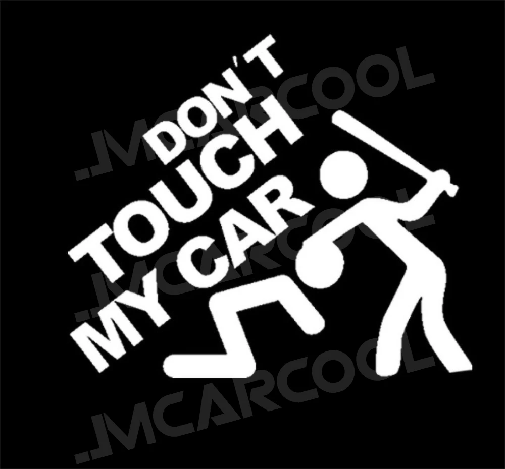 Funny Car Sticker DONT TOUCH MY CAR Decals Stickers Creative Auto Decal Exterior Decoration Car Window Stickers Accessories Trim