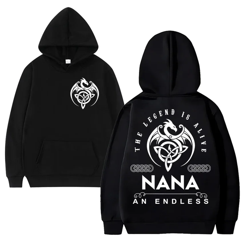 Nana Name An Endless Legend Print Men Women Hoodies popular Oversized Casual Sweatshirts Unisex  Fashion Fleece print pullovers