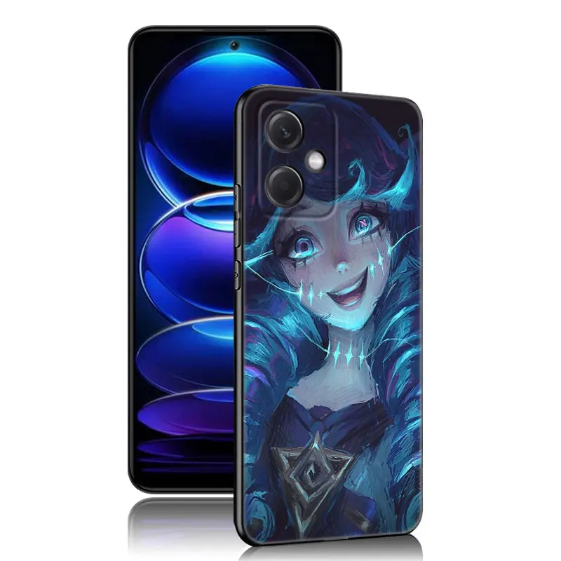 L-League of legends Phone Case For Xiaomi Redmi Note 8 9 10 11 11E 11T 11S 12 Pro 4G Plus 5G 8T 9S 10S 12S Black Silicone Cover