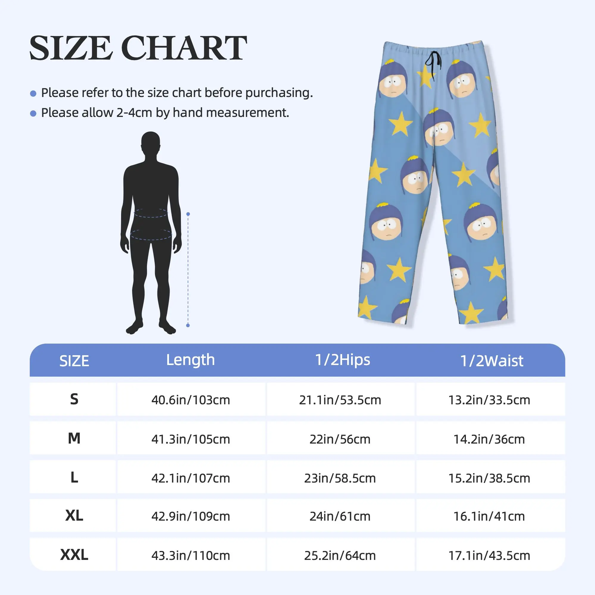 Custom E-Ericed Cartoon Pajama Pants Men Kennyed Kyled Staned Anime Sleepwear Lounge Sleep Bottoms Stretch with Pockets - view 5