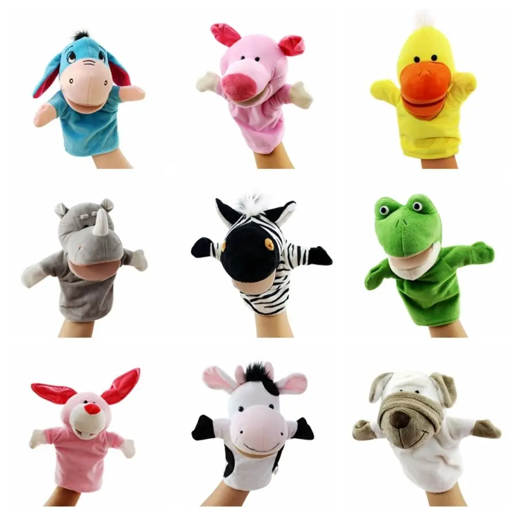 Animali di peluche burattino da dito bambola Anime animali marini bambola da peluche morbida Kawaii peluche bambola da dito regali per bambini