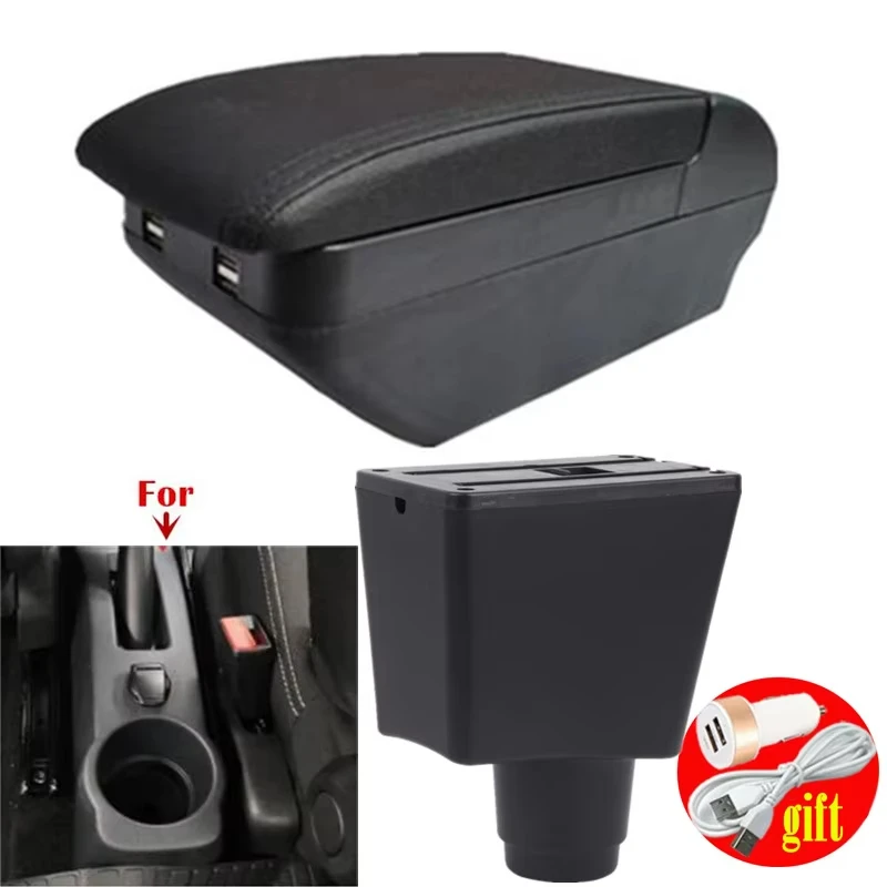

Center Storage box For Renault Logan 2 Armrest For Renault Sandero 2 Car Armrest box Interior special Retrofit parts Accessories