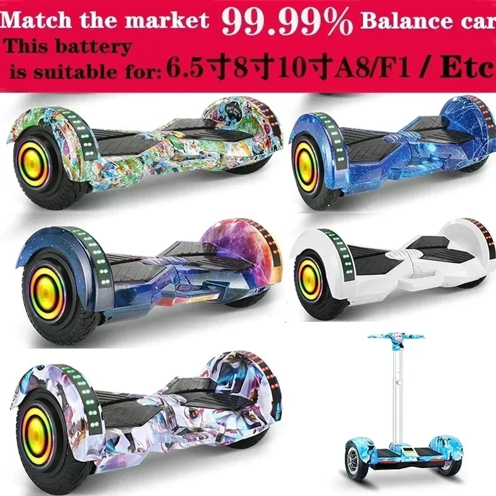 Imagem -05 - Recarregável Lithium Ion Baterias Elétrica Auto-balanceamento Scooter Hoverboard e Monociclo Genuine 36v 12ah 10s2p