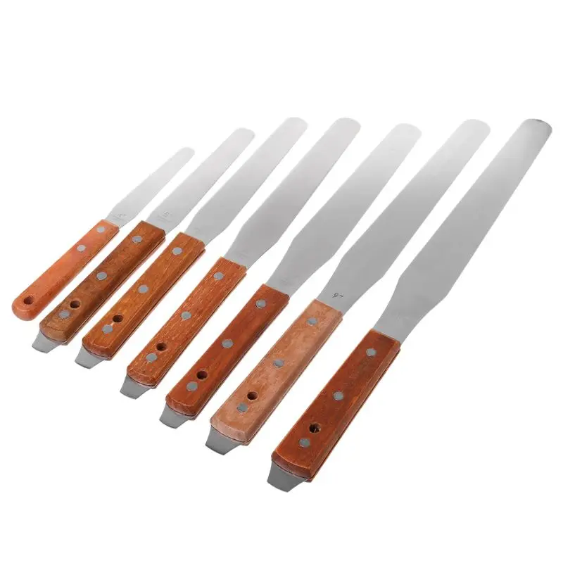 Stainless Steel Inking Paint Glue Mixing Knife Draw Spatula Scrape Texture Scraper  Construction Decoration Tools