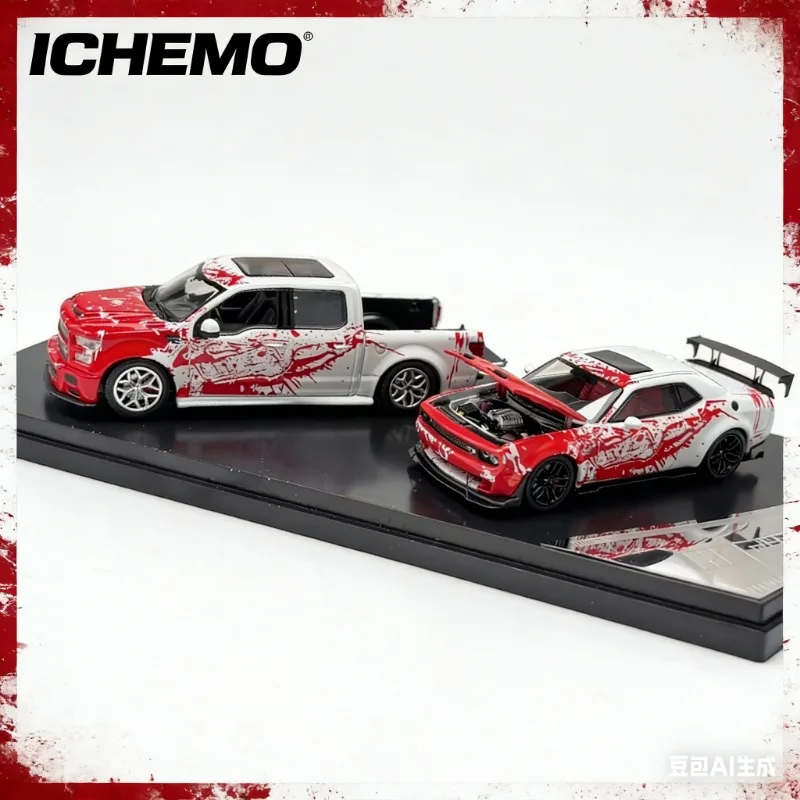 

Предзаказ: Набор коллекционных моделей автомобилей ICHEMO 2026 HEC Stance Hunters 1:64 Shelby F150 Super Snake & SRT Hellcat из сплава, коллекционная игрушка для взрослых и мальчиков.