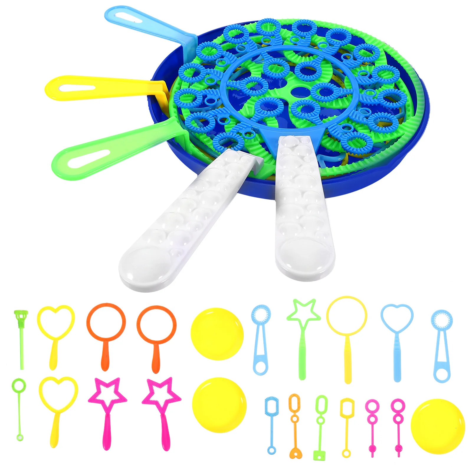 

28 Pcs Bubble Tool Party Favors Giant Wands Colorful The Plastic Outdoor Bubbles Maker Child