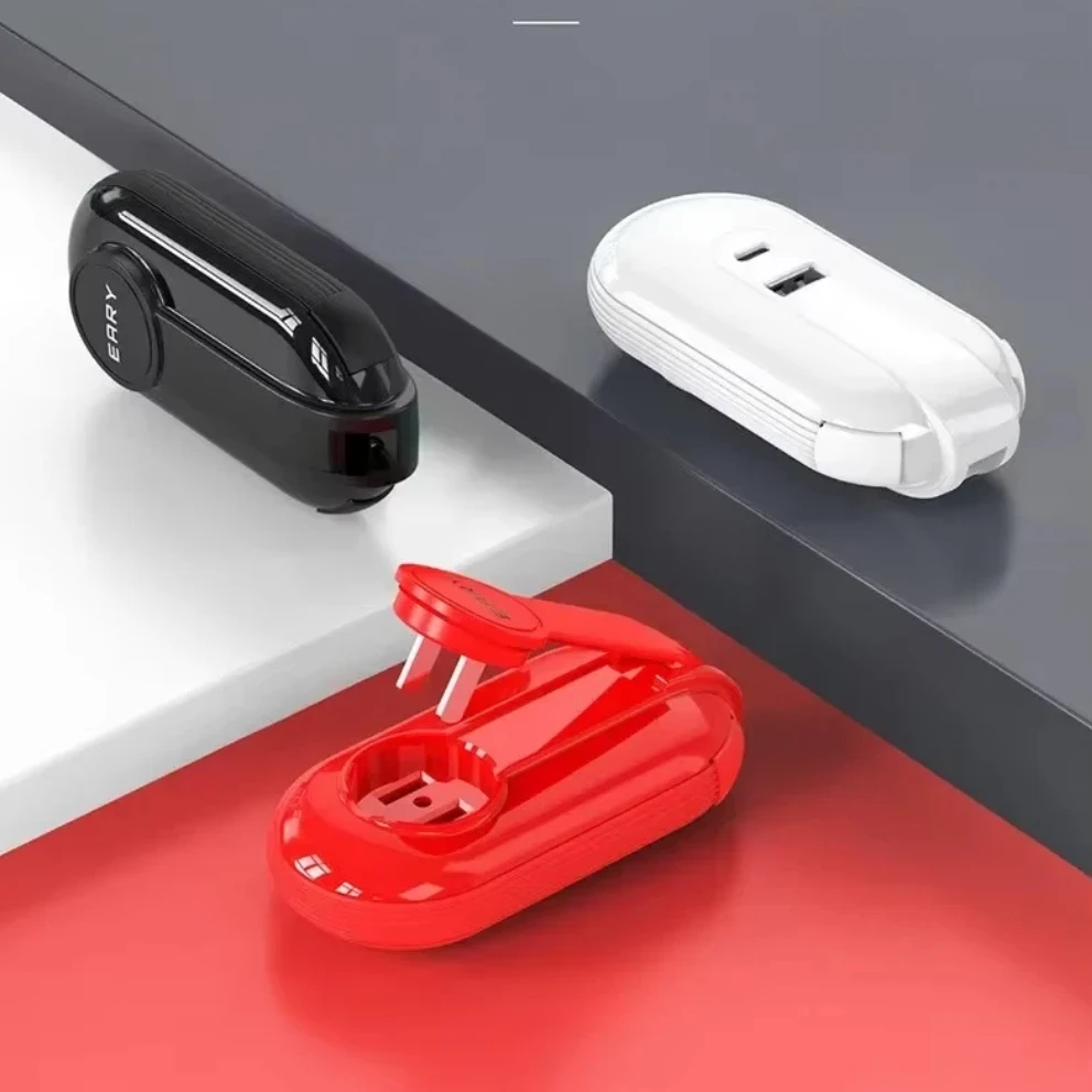 All-In-One Storage Data Cable, Compatible With Multi-Device Charging, With Socket USB Interface, Portable For Travel Charging.