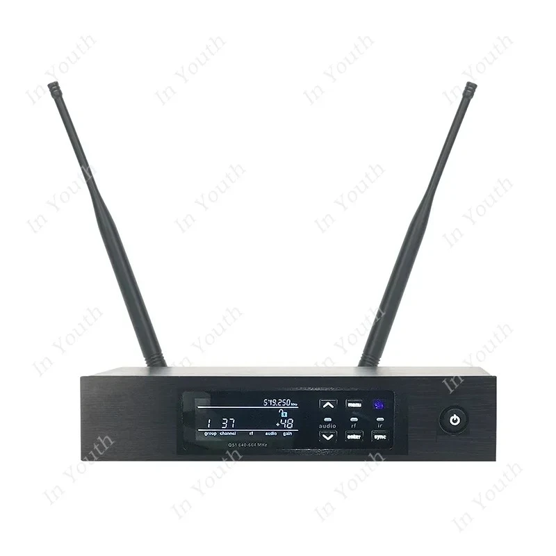 Fotografia 6: Sistema de Microfone Sem Fio Profissional QLXD4 True Diversity para Karaokê e Apresentações ao Vivo UHF