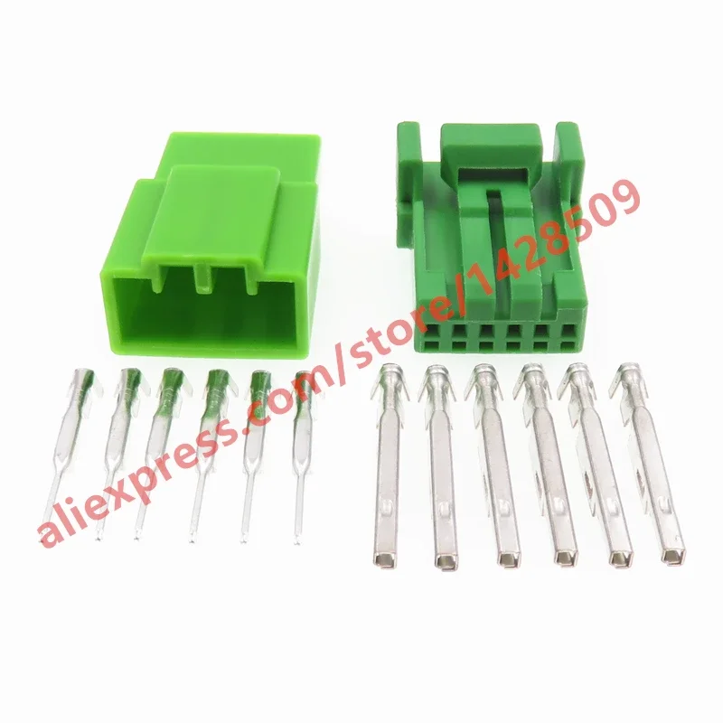 1 Set 6 Pin Automobile Daytime Running Light Wiring Connector IL-AG5-6P-S3CI Female Male Socket For Toyota IL-AG5-6S-S3CI