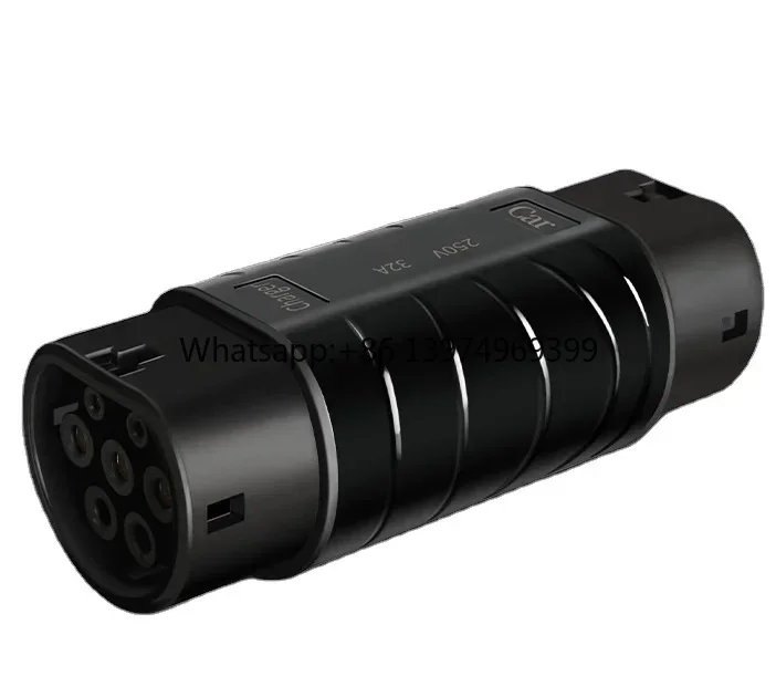 New 22kw 3-Phase 32A GBT to Type2 EV Connector Adapter for European Electric Vehicles