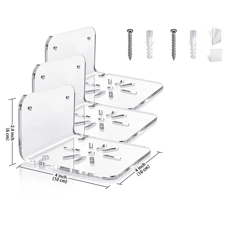 3Pcs Camera Storage Rack Monitoring Head Support Household Universal Wall Hanger Living Room Racks Home Storage Holders