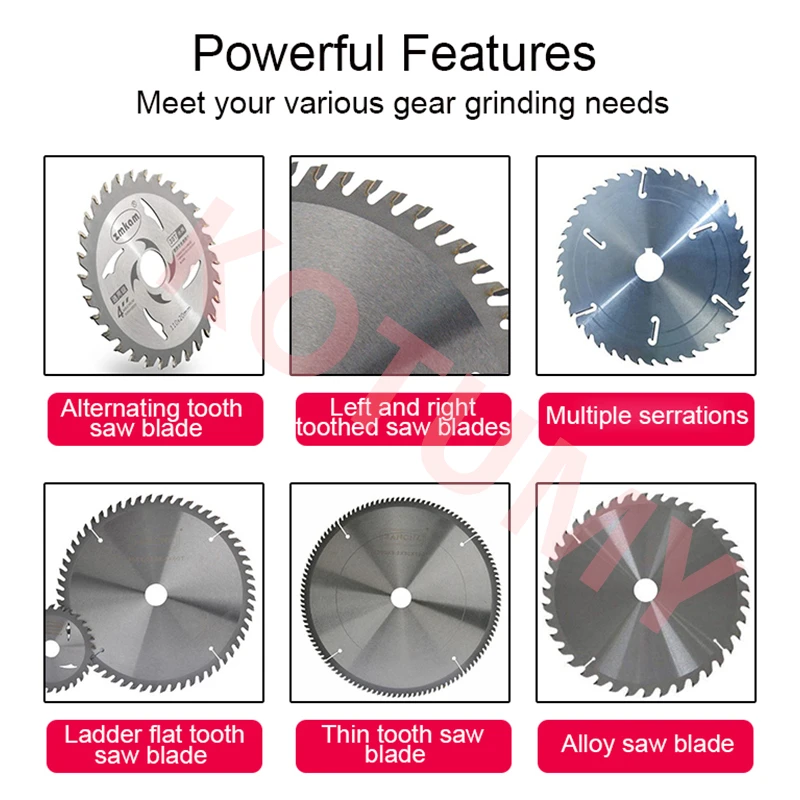 220V/550W Alloy Saw Blade Grinding Machine Small Saw Gear Grinding Machine Circular Saw Blade Sharpener Gear Grinder Machine