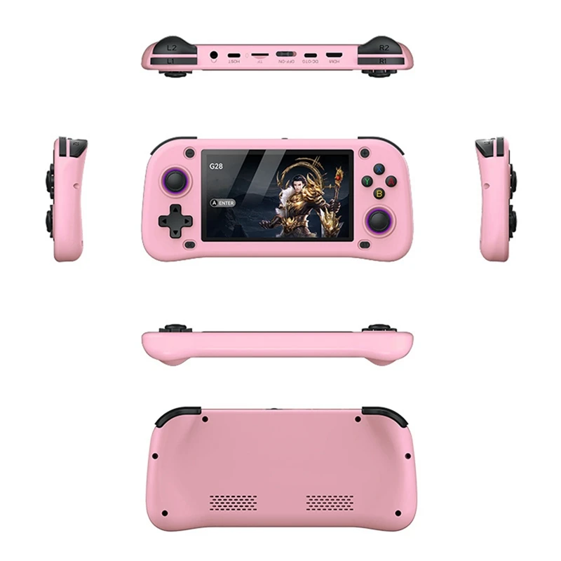 

G28 Retro Handheld Video Game Console 128G 20000+Game 4.3 Inch Screen Linux Pocket Player for /PS1/N64 Simulator D-A12I