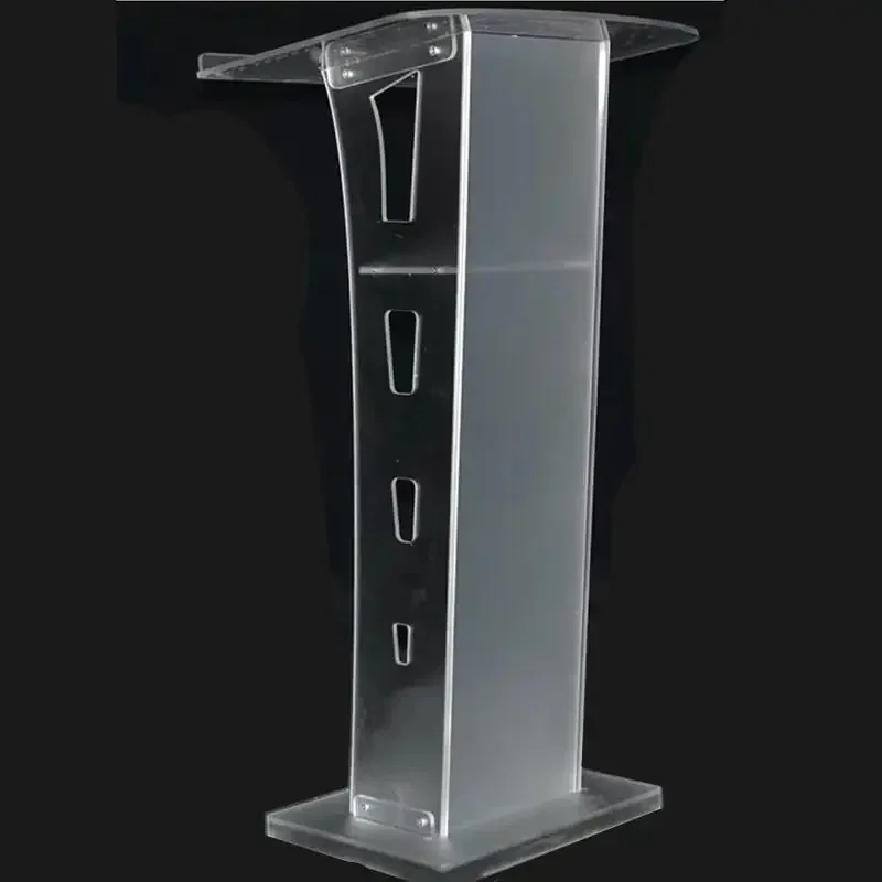 Removable Hosting Acrylic Podium Welcome Podium Conference Colorful Discoloration Signing Stage