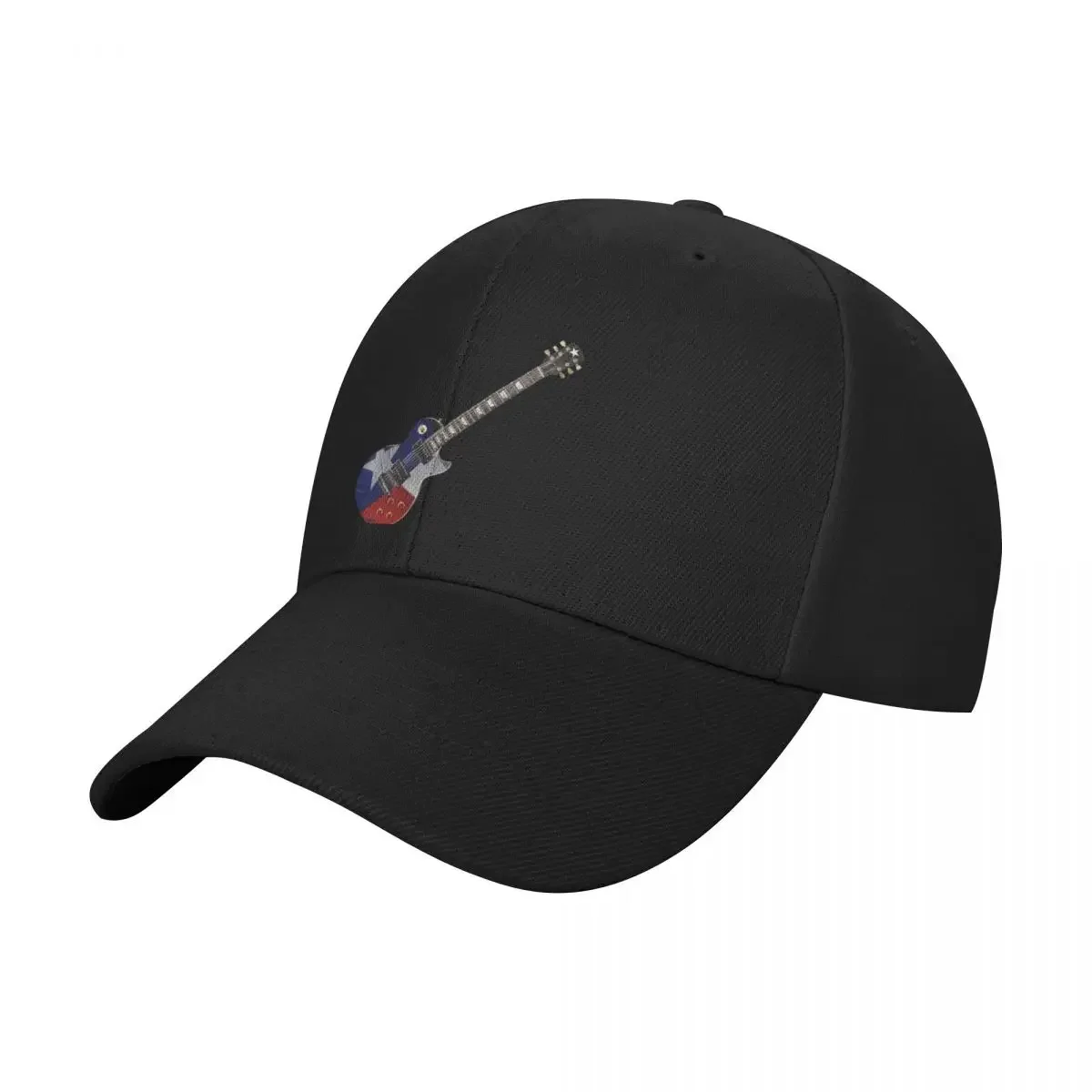 Texas Flag Guitar at 45 Degree Angle Baseball Cap |-F-| Sun Hat For Children Hats Woman Men's