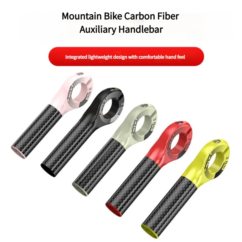 1 paar verstelbare fietsstuur eindigt lichtgewicht koolstofvezel fiets extra stuur vermoeidheidsverlichting fietsaccessoires