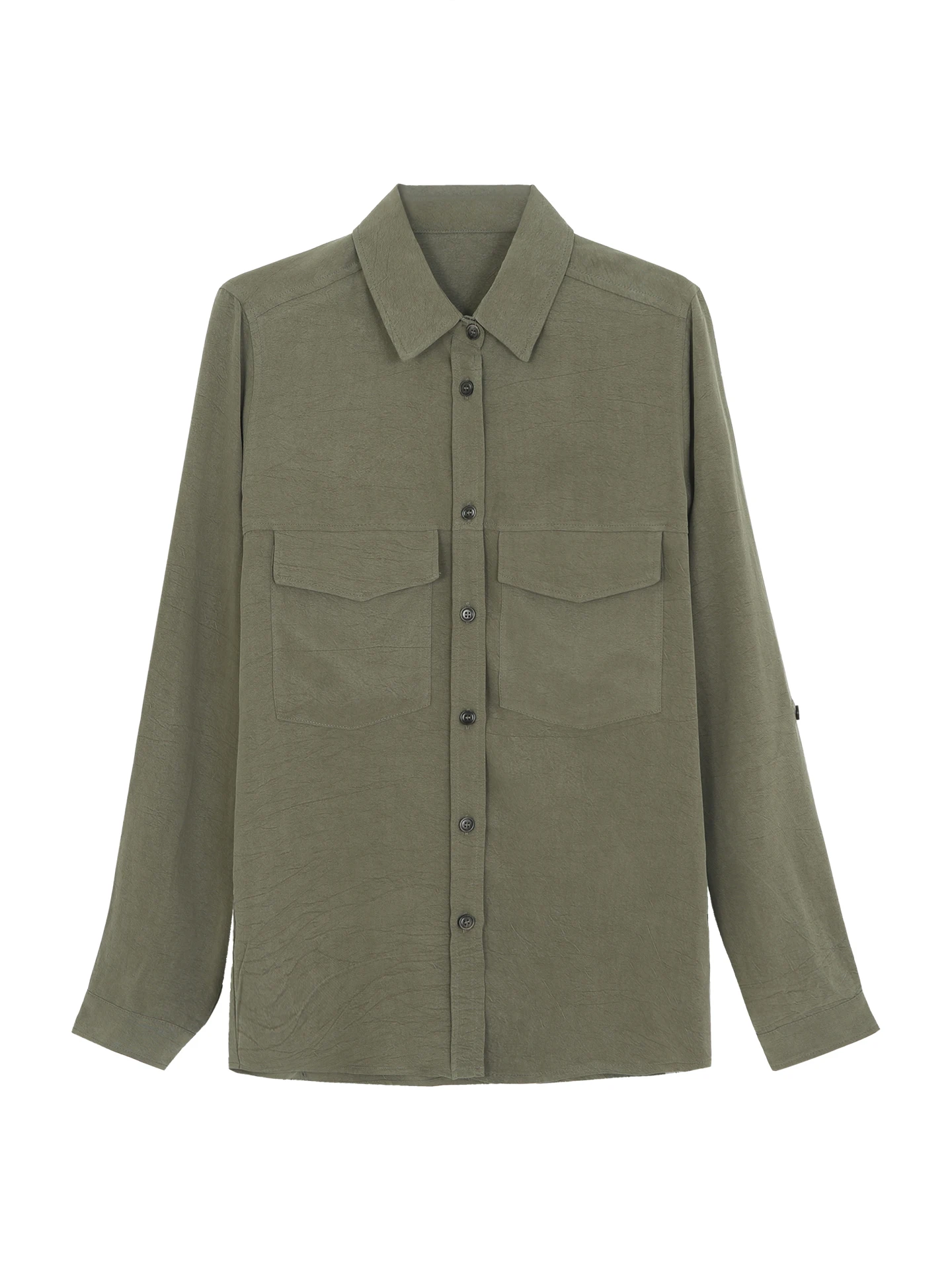 

Red Celebri Long Sve irt Женская верхняя одежда ранней осени Faion Топ Высококачественная рабочая одежда на пуговицах irt