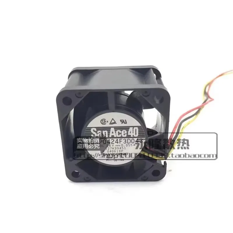 

Оригинальный вентилятор охлаждения для сервера частотного преобразователя 40*40*28 мм, 4 см, 24 В, 0.055 А, 109P0424F3D043 1U