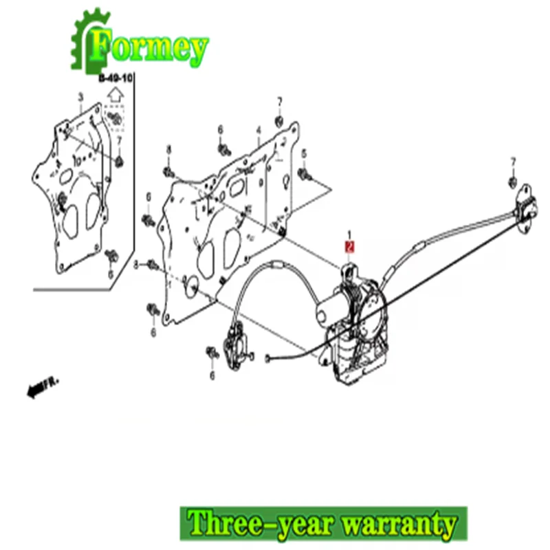 72010-T6D-H01 72050-T6D-H01 Suitable for Ho nda Od yssey El ysi on Middle door motor cable pulley electric sliding door electric