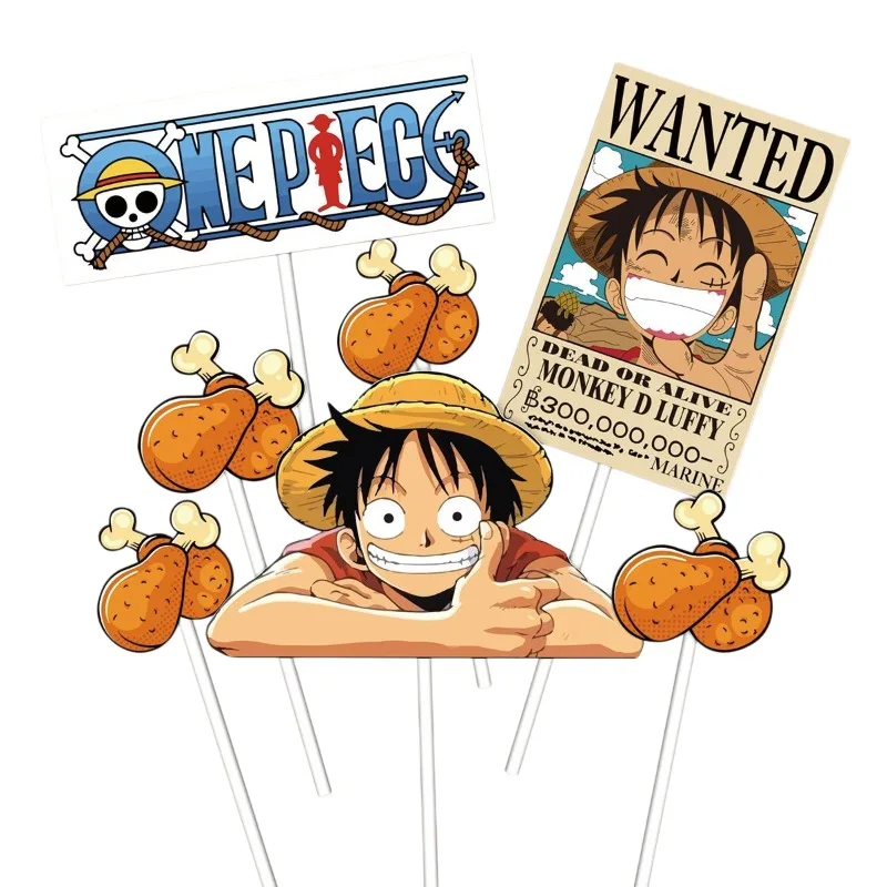 One Piece Deko-Plugin, Cartoon-Stil, niedlich, hoher Ästhetikwert, modisch und personalisiert, klein, neuer kreativer Kuchenaufsatz – Detail 4