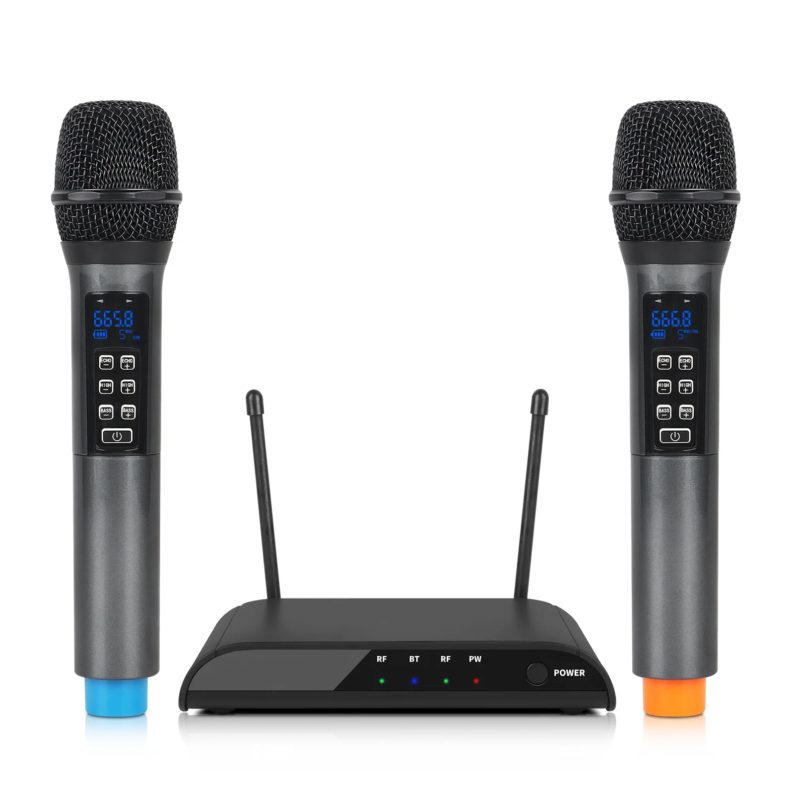 

2 Channel Live Type-C Rechargeable UHF Wireless Microphone