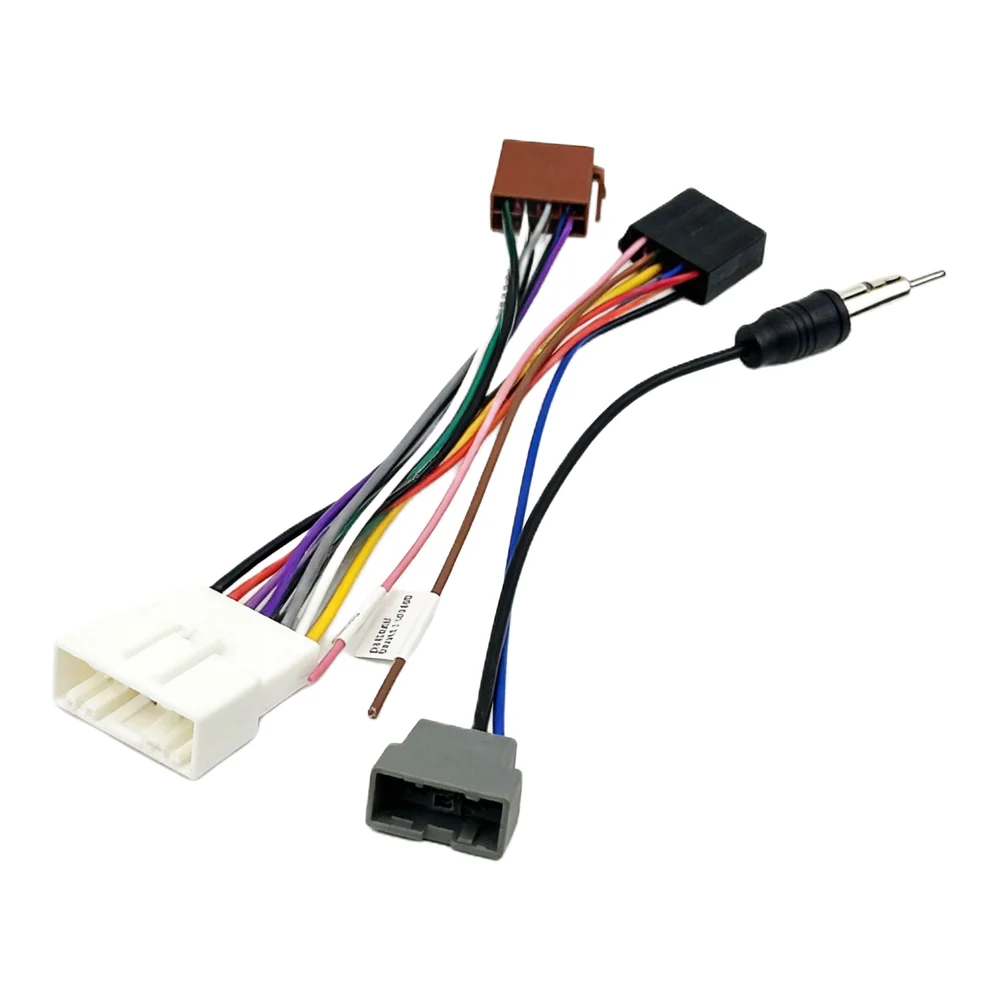 Radio Installation Car Radio Adapter ISO Power Cable Reliable Antenna Connection Wear-resistant Material For Nissan