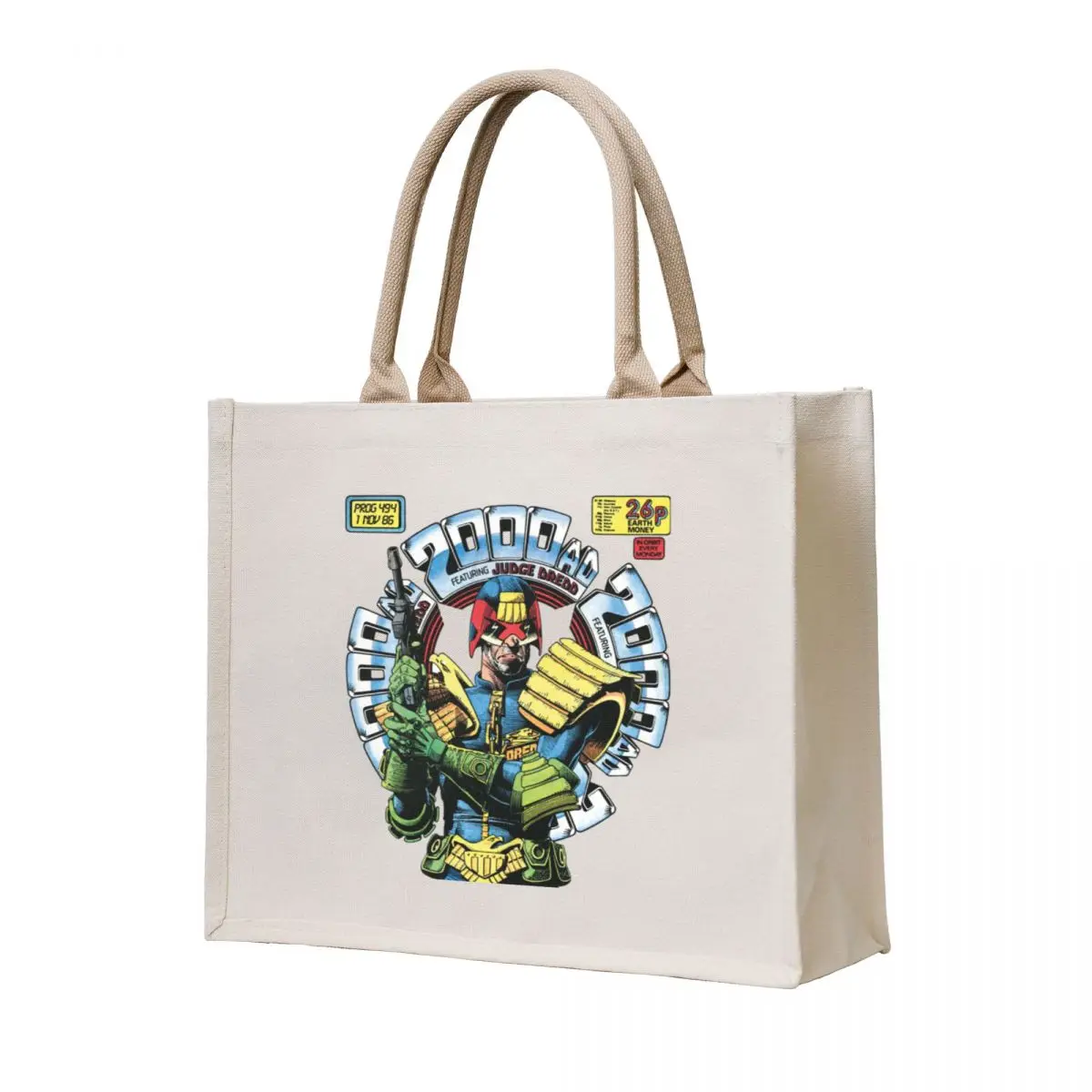 

Judge Dredd1 Tote Bag canvas tote bags canvas shopping bag bags for women Shopper handbag