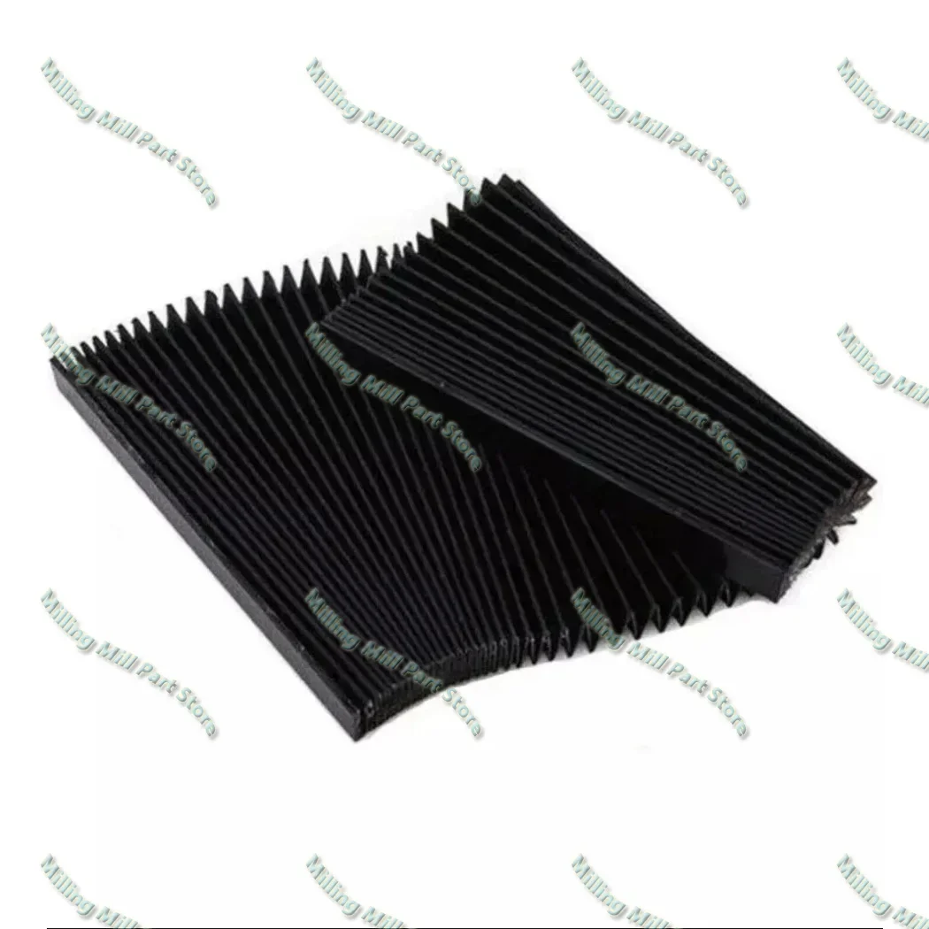 Machine de gravure CNC flexible de fraisage de taille personnalisée, couvercle de soufflet accordéon plat de protection, pièces de moulin à outils, 130mm-300mm