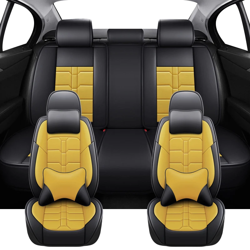 PU Leather Universal Car Seat Covers For Kia Stonic Soul Sportage Carens Sorento Stinger Picanto K5 Ceed Cerato Auto Accessories