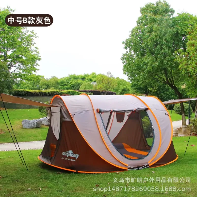 

2025 автоматическая уличная домашняя многоместная палатка для кемпинга, открытая палатка для семейного кемпинга, ветрозащитная, непромокаемая, защита от солнца OT4
