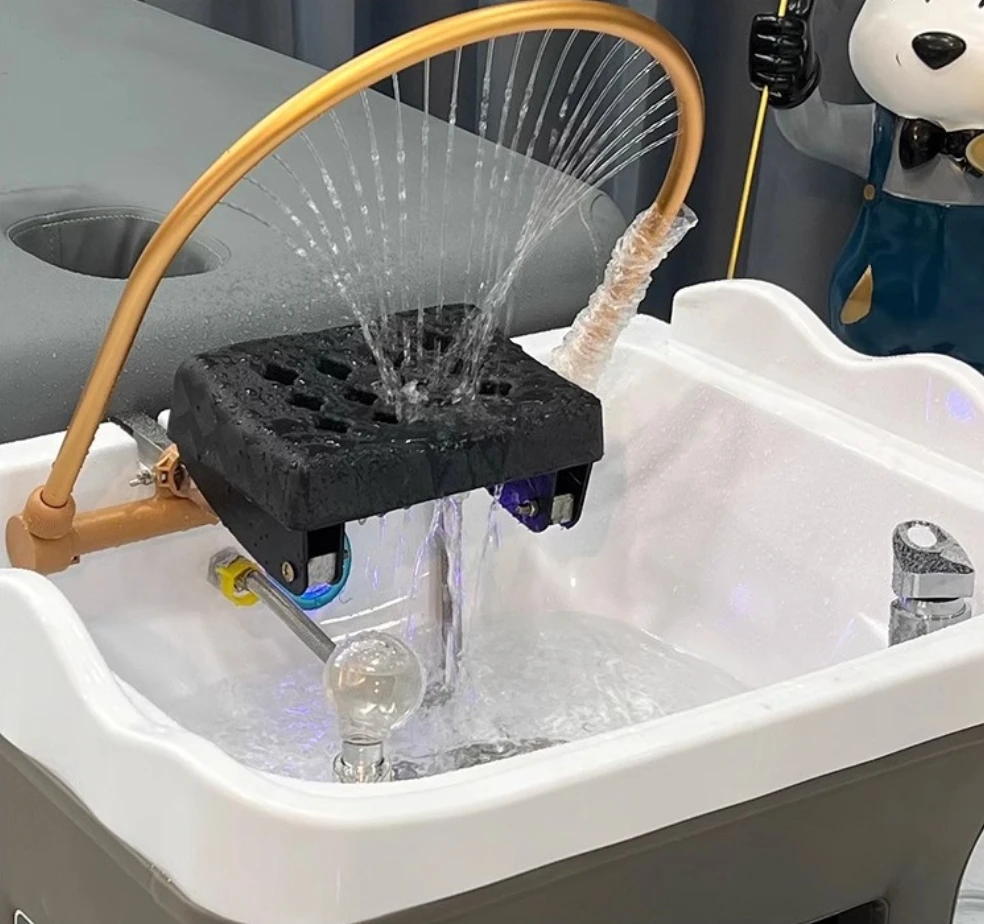 صالون التجميل المحمول الياباني رئيس سبا بالوعة صالون المحمولة شامبو الشعر أحواض غسيل المعدات